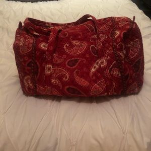 Vera Bradley Large Travel Duffel Bag Cherry Red
